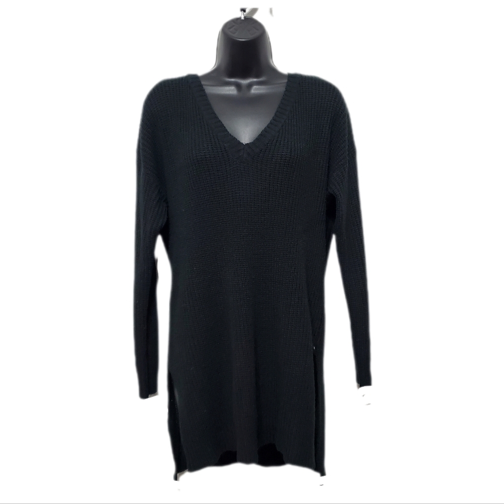 2/$30 Trendy Threads Women's Black Criss-Cross Back Cotton Blend Sweater Size 3X